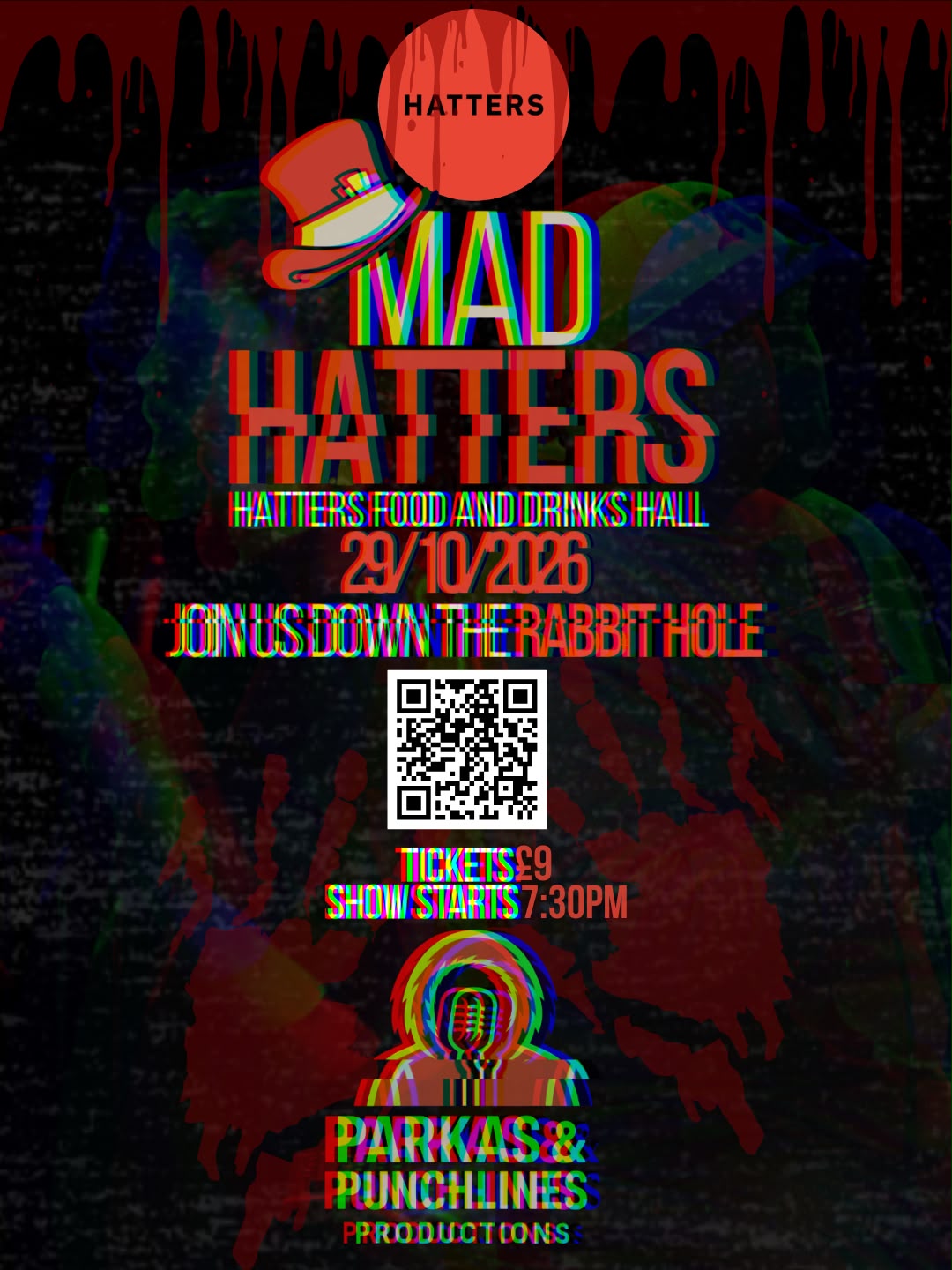 Mad Hatters Comedy Night on 29 October